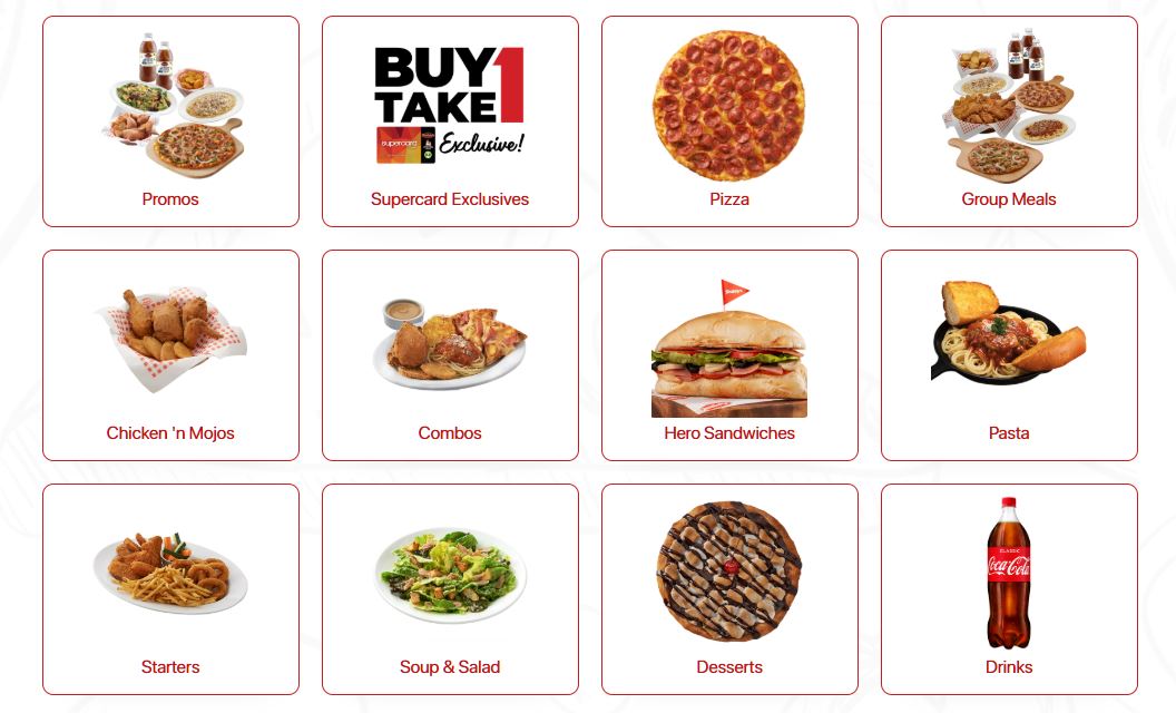 Shakey's menu prices 2026